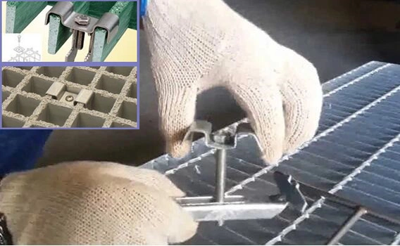OEM Metal Stamping Floor Grating Clip Grating Clip for Building Material