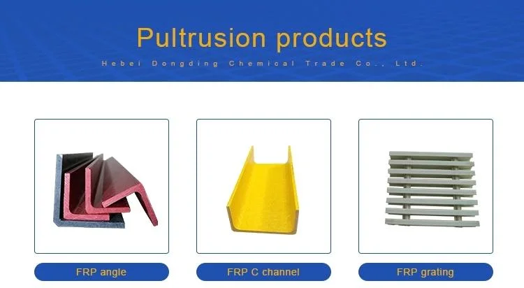 FRP/GRP Fiberglass U Channel, C Purlins Pultrusion Profiles